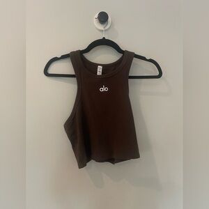 ALO Yoga Dark Brown Tank Top